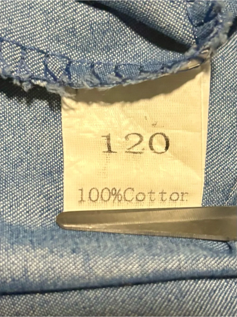 100% Cotton Chambray Wrap Apron Skirt Ruffle Trim Cottagecore Prairie Boho One S